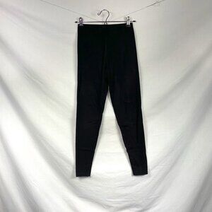 Simply Vera Vera Wang Women's Black Mid-Rise Capri Leggings Size S